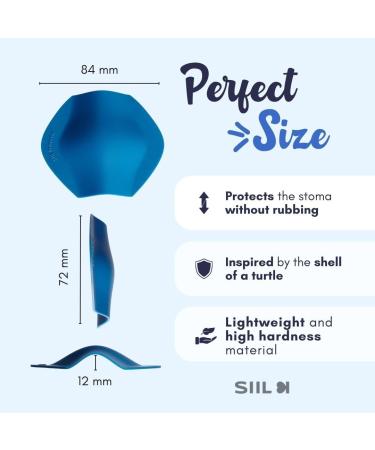 SIIL Ostomy Shield | Stoma Guard & Protector | Premium Ostomy Supplies & Bag Cover in Blue - Buy Online on GoSupps.com