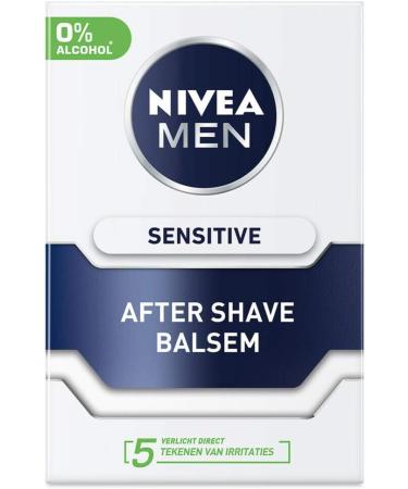 Nivea After Shave Balm Sensitive 100ml - Soothing Skin Care for Irritation Relief | International Shipping Available - Buy Online on GoSupps.com