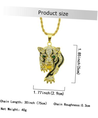 GLSTOY 1pc Women Chain Diamond Necklace Mens Necklace Women Necklace Charm Pendant Necklaces Golden - Buy Online on GoSupps.com