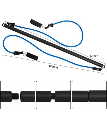 Buy Fitness Resistance Bands - Elastic Rubber Exercise Tube Bands for Strength Training & Pilates - Multicolor Set for Home Workouts - Buy Online on GoSupps.com