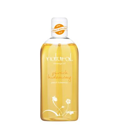 Natural wellness massage oil 'Peach Hideaway' 250 ml |Erotic intimate body oil |Massage oil for erotic wellness and relaxation |Muscle relaxation with sweet peach fragrance