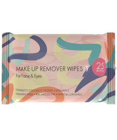 GR Cosmetics Makeup Remover Wipes - Hypoallergenic Facial Cleansing Wipes for Face and Eyes - Mascara Removing Cleansing Cloths  25 Ct (1)