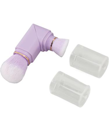 Double Head Retractable Powder Brush Soft Bristles 360 Degree Rotation Portable Makeup Brush for Home (Purple) - Buy Online on GoSupps.com