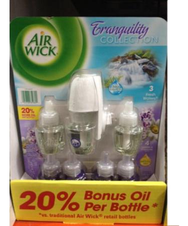 Air Wick Oil Warmer and 7 Scented Oil Refill 3 Fresh Waters 4 Lavender