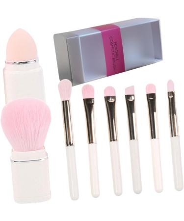 Beaupretty 5 Sets Makeup Brush Set Facial Tools Eye Shadow Brush Face Sponge Makeup Tool Make up Sponges Makeup Brush for Girls Makeup Supplies Travel Square Artificial Fiber Suite White - Buy Online on GoSupps.com
