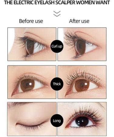 USB Rechargeable Heated Eyelash Curler Professional Long-Lasting Portable Makeup Lash Tool - Buy Online on GoSupps.com