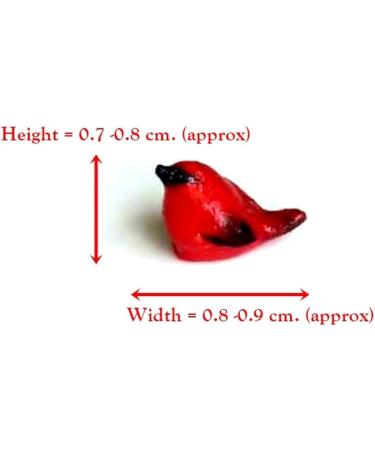 10pcs Multicolor Clay Red Birds Mini Figurines for DIY Dollhouse Craft - An_Shop - Buy Online on GoSupps.com