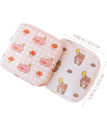 COHEALI Mini Purse 4Pcs Sanitary Napkin Storage Bag - Portable Menstrual Pad Holder for Teen Girls - Travel Toiletry Bag - Buy Online on GoSupps.com