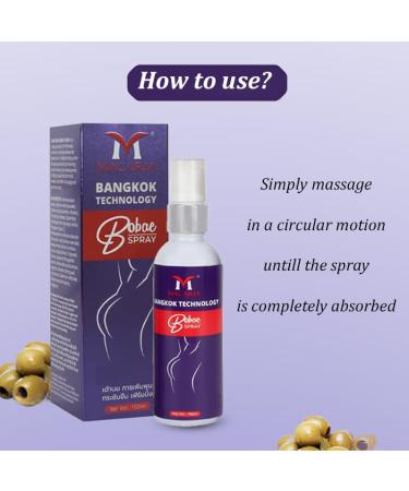 MACARIA Bobae Breast Growth Spray - Safe & Gentle Enlargement Formula for Moms Naturally Tighten & Shape Breasts Improve Saggy Breasts 3.38 Fl Oz - Buy Online on GoSupps.com