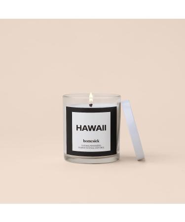 Homesick Premium Scented Candle Hawaii - Pineapple Coconut Scent 7.5 oz - 30-35 Hour Burn Time - Soy Blend for Relaxing Aromatherapy - Home Decor & Gift - Buy Online on GoSupps.com
