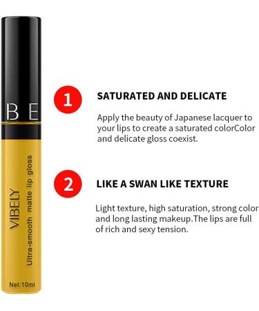 Smeleyou Matt Liquid Lipstick - Waterproof High Pigmented Lip Gloss Gift Set for Women & Girls - Smooth Velvety Finish - Long-Lasting Yellow Shade - Buy Online on GoSupps.com