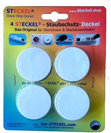 STCLE 4-Piece Socket Cover Set - Dust Protection for Schuko Sockets Safe Socket Strips & Splash Protection - Ideal for Hotels & Businesses - Buy Online on GoSupps.com
