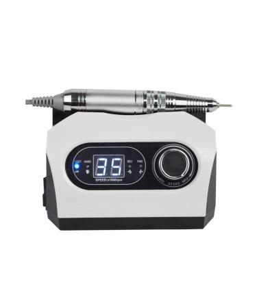CYzpf Professional Nail Drill Machine Portable High-Speed Electric Nail Drill for Acrylic Nails with Metal Drill Gel Nails Removing Shaping Buffing for Home Salon Use White One Size