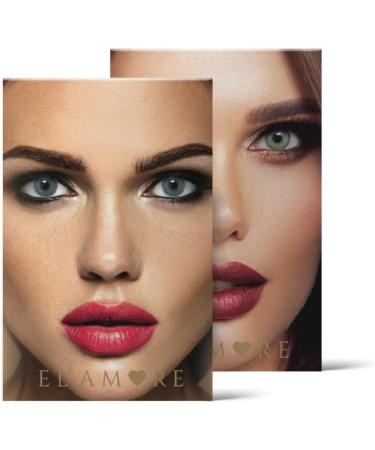 El Amore Cinderella Colored Contact Lenses - Bright Gray-Green Monthly Lenses for Dark Eyes - 6 Months Supply - Buy Online on GoSupps.com