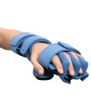 Comfyprene Hand/Wrist Separate Finger Orthosis  Adult  Left  Light Blue
