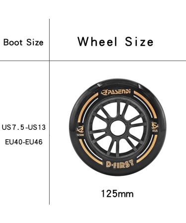 PASENDI Professional 3-Wheel Speed Skates for Men | Carbon Fiber Inline Skating Shoes | Black Inline Skate Shoes US11 (EU44) - Buy Online on GoSupps.com