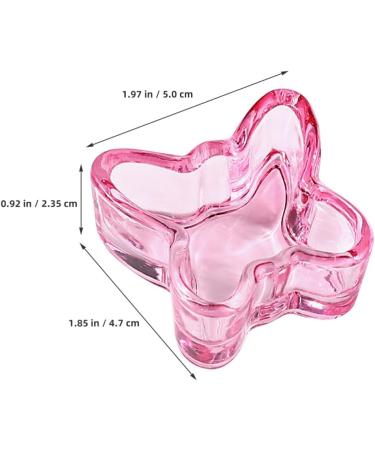 minkissy Nail Dappen Cup Butterfly Shape Dappen Dish Cups Acrylic Nail Dish Bowl Glass Decorative Nail Brush Cup Manicure Nail Dish - Buy Online on GoSupps.com
