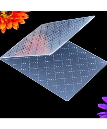 Kwan Crafts Dotted Line Grid Plastic Embossing Folder - 10.4x14.9cm for Card Making and Scrapbooking - Buy Online on GoSupps.com