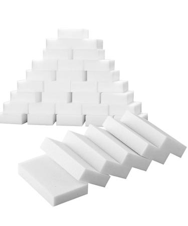 Cleaning Magic Sponge Eraser Melamine Cleaner Multi-Functional Foam White(50PCS) for Car Kitchen Bathroom (50pcs)