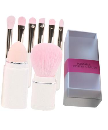 1 Set Makeup Brush Set Makeup Kit Bronzer Brush Brochas De Maquillaje Makeup Tools Facial Tools Face Makeup Sponge Eye Tool Brush White Cosmetic Make up Travel Artificial Fiber