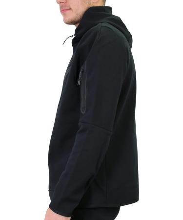 Nike Tech Fleece Full-Zip Hoodie - Men's Medium Black/Black - Buy Online on GoSupps.com