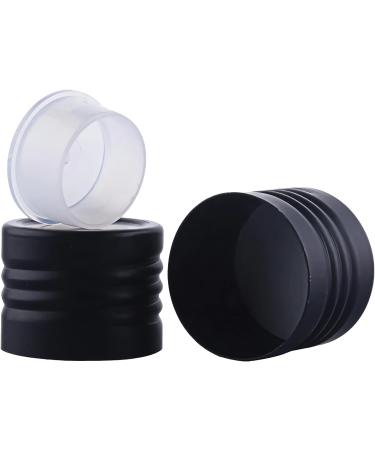Tianzd 6-Pack 200ml Green Plastic Bottles with Black Aluminum Screw Caps & Orifice Reducers - Ideal for Essential Oils & Cosmetics | International Shipping Available - Buy Online on GoSupps.com