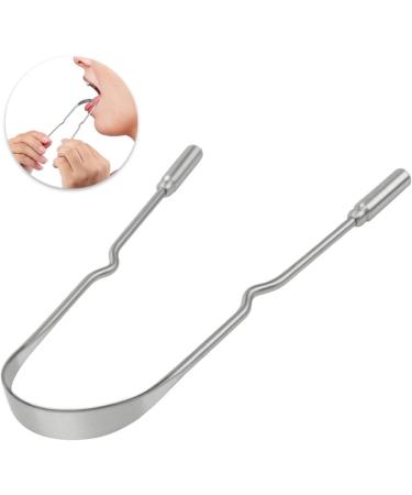 Tebinzi Tongue Scraping Tool for Adults | Stainless Steel U-Shaped Tongue Cleaner | Healthy Oral Hygiene & Bad Breath Solution | Includes Silver Travel Bag - Buy Online on GoSupps.com