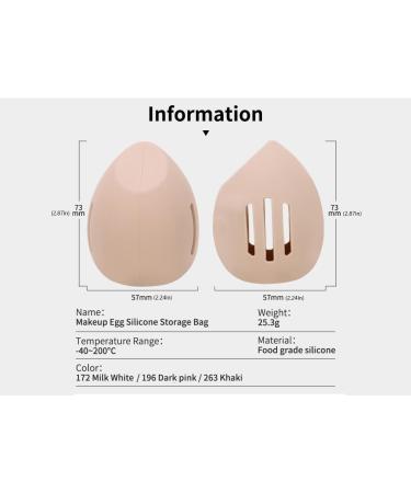 Sprigold Womens Soft Silicone Travel or Daily Makeup Sponge Holder Portable Cosmetic Face Sponge Holder Soft and Eco-Friendly Silicone Beauty Make up Organizer for Travel(Khaki) - Buy Online on GoSupps.com