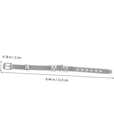 CALLARON 2 Pcs Mother's Day Bracelet Sterling Silver Chains for Women Sterling Silver Necklace Trendy Bracelets for Women Fashion for Women Birthday Gift Jewelry Miss Stainless Steel Grace 21.5X2CM Silver - Buy Online on GoSupps.com