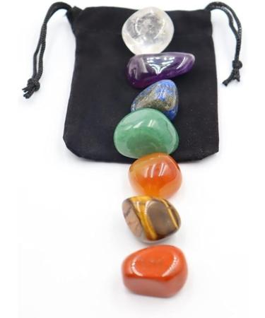 Stone 7pcs/Set Reiki Natural Stone Tumbled Stone Irregular Polishing Rock Quartz Yoga Bead for Decoration Balance Gemstone Decoration ERTEYIN - Buy Online on GoSupps.com