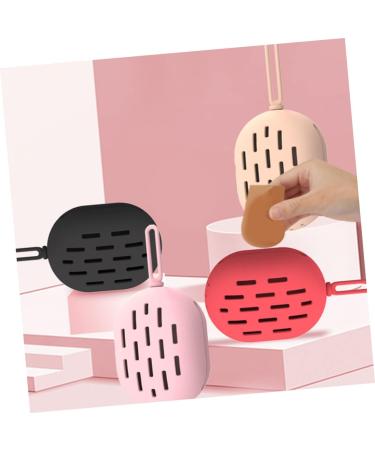 Ipetboom Beauty Powder Puff Makeup Sponge Holder Portable Cosmetic Puff Container Blenders Travel Powder Container Mini Makeup Kit Travel Makeup Puff Holder Storage Container Breathable - Buy Online on GoSupps.com