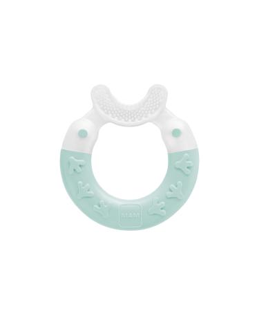 Mam Beißring Bite & Brush baby tooth aid calms the gums supports dental care with extra-soft bristles from 3+ months turquoise 1 piece (1 pack) turquoise 1 piece (1 Pack) - Buy Online on GoSupps.com