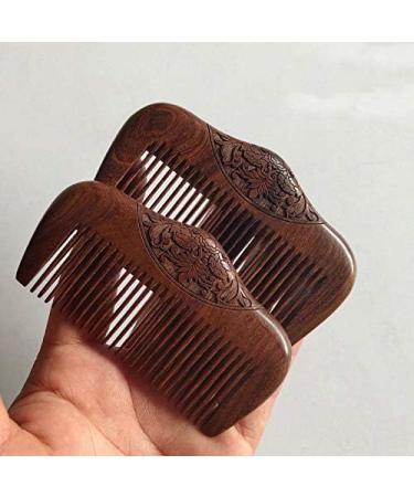 fumooa Pocket Comb Sandalwood Super Narrow Dent Wood Combs Static Lice Beard Comb Hairstyle Sandalwood Comb - Buy Online on GoSupps.com