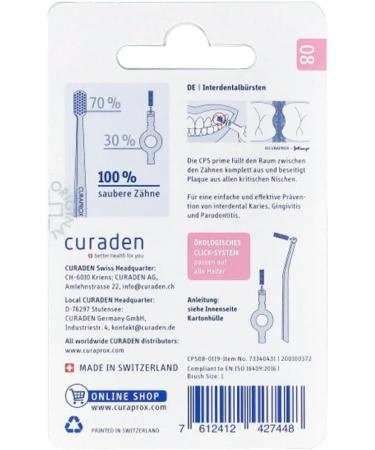 CURAPROX CPS 08 Prime Interdental Brushes Refill - 8 Pcs | Best International Shipping - Buy Online on GoSupps.com