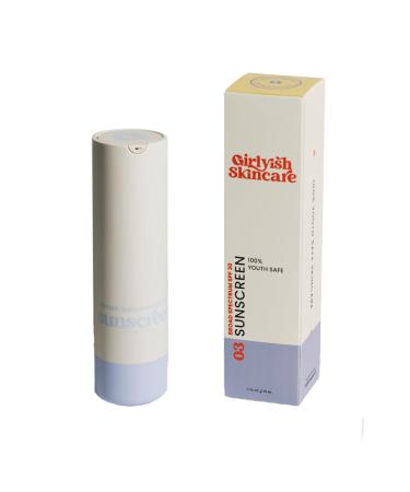 Girlyish Skincare Mineral Sunscreen SPF 30 Broad-Spectrum Lightweight Non-Greasy Zinc Oxide 18% For Teens For Tweens For Adults girlish skincare