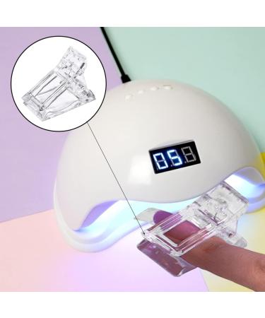 5 Pcs Transparent Polygel Nail Clips | Quick Building Nail Extension Manicure Set - Buy Online on GoSupps.com