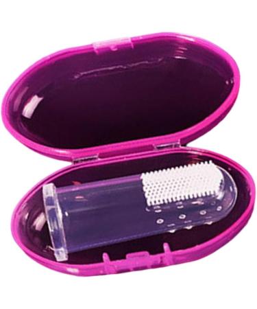 Silicone Finger Toothbrush for Babies - Gentle Gum Cleaner & Massager - Transparent Care Tool in Blue Box - Buy Online on GoSupps.com