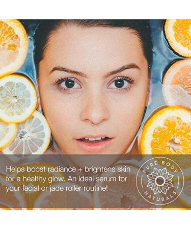 Brilliance C Face Serum by Pure Body Naturals | 1 fl oz (30 ml) - Vitamin C Anti-Aging Skincare - Buy Online on GoSupps.com