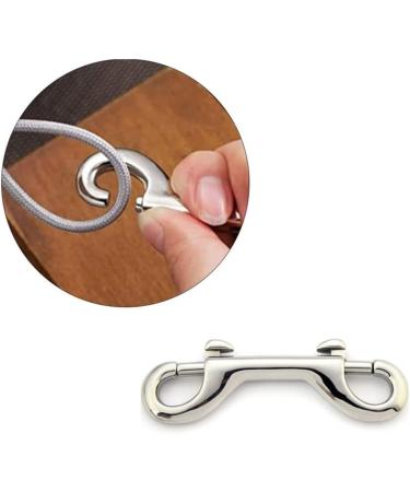JLEivvi 2 Pcs Double Ended Lead for Dogs Bolt Snap Hooks Zinc Alloy Double End Clip Silver Diving Clip Trigger Snaps for Diving Dog Leash Key Chain Horse Tack Pet Feed Buckets - Buy Online on GoSupps.com