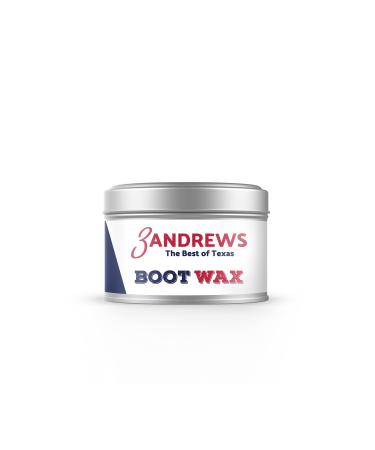 3 Andrews - Boot Wax, Natural Beeswax Boot Polish, Leather Cleaner and Conditioner for Furniture, 7oz