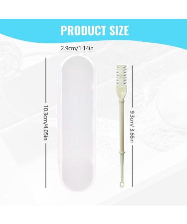 2-in-1 Nasal Hair Cutter - 2024 Double-Sided Nose Hair Trimmer & Ear Spoon | 360 Rotating Manual Shaver for Men & Women - Portable & Efficient (White - Buy Online on GoSupps.com