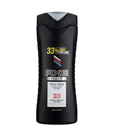Axe Total Fresh 3-in-1 Shampoo + Conditioner + Body Wash, 16 oz (Pack of 2) - Buy Online on GoSupps.com