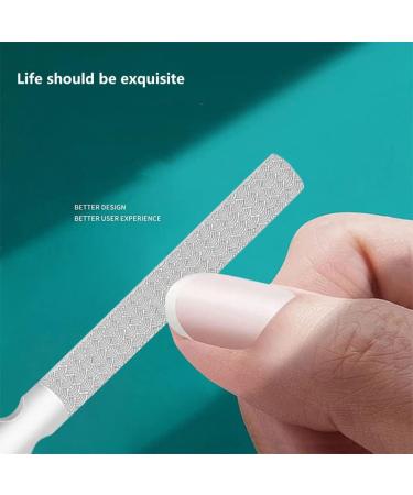 Dajidafu Nail File Home Simple Universal Adults Small Sanding Strip Stainless Steel Double Sided Nails Art Pedicure Rasp Tool Type 1 - Buy Online on GoSupps.com