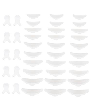minkissy 1 Set Eyelash Silicone Patch Lash Extensions Eyelash Tool Lash Tools Silicone Eyelashes Gasket Eyelash Perm Gasket Perming Eyelash Pad Fake Eyelashes White