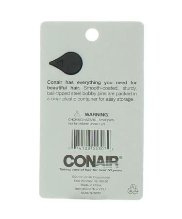 Conair Color Match Bobby Pins - Black, 75 Pieces for All Hair Types - Buy Online on GoSupps.com