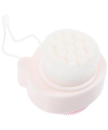 Beaupretty Silicone Face Scrubber Double Sided Face Cleaner Exfoliator Brush Soft Bristles Wash Brush for Deep Cleansing