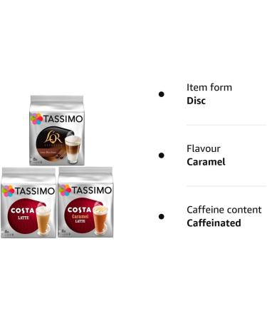 Tassimo 3 Latte Bundle Costa Latte + Costa Caramel + Lor Latte Macchiato - Buy Online on GoSupps.com