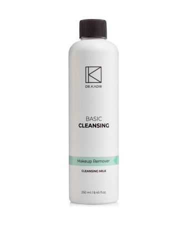 Dr. Kadir Basic Cleansing Milk Makeup Remover Gentle Facial Cleanser with Vitamin E pH 5.5 for All Skin Types 8.5 fl oz