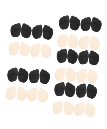 Gatuida 20 Pairs Sponge Forefoot Pad Gel Shoe Inserts Anti-Slip Shoe Grips Gel Shoe Insoles Ball of Foot Insole Ladies Shoes Heels Girl Child Buffer Ball Knitted Fabric High Heel