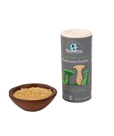Natierra Organic King Trumpet Mushroom Powder - No Salt Added Seasoning - 1.8 Ounce 1 Pack - Buy Online on GoSupps.com
